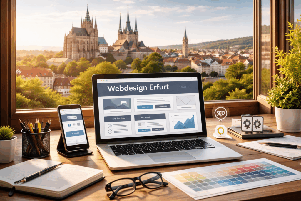 Webdesign in Erfurt mit Fokus auf SEO und responsives Design für Unternehmen
