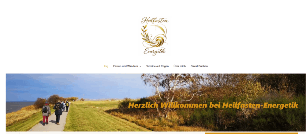 Screenshot Heilfasten Energetik Website